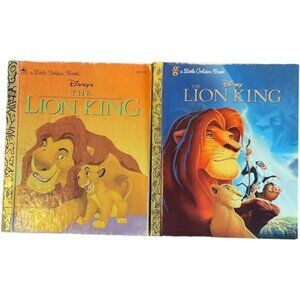 Disneys The Lion King Little Golden Books Set Of 2 Childrens Classic Storybooks